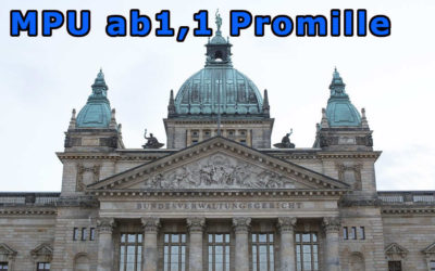 Ab jetzt MPU schon ab 1,1 Promille